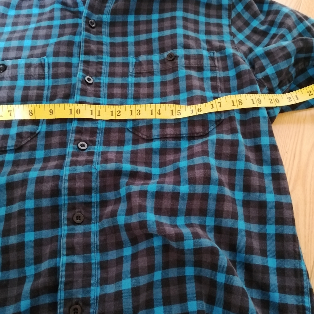 Nomis Flannel Blue Black Grey Large - Picture 8 of 11